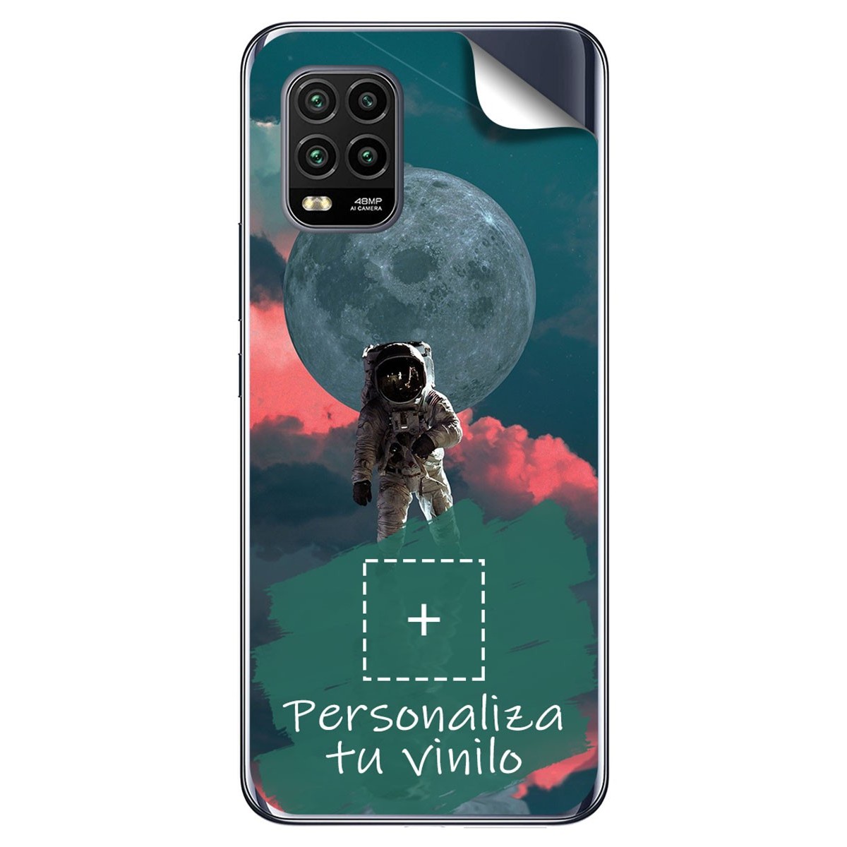 Pegatina Vinilo Autoadhesiva Personalizada más Funda para Xiaomi Mi 10 Lite