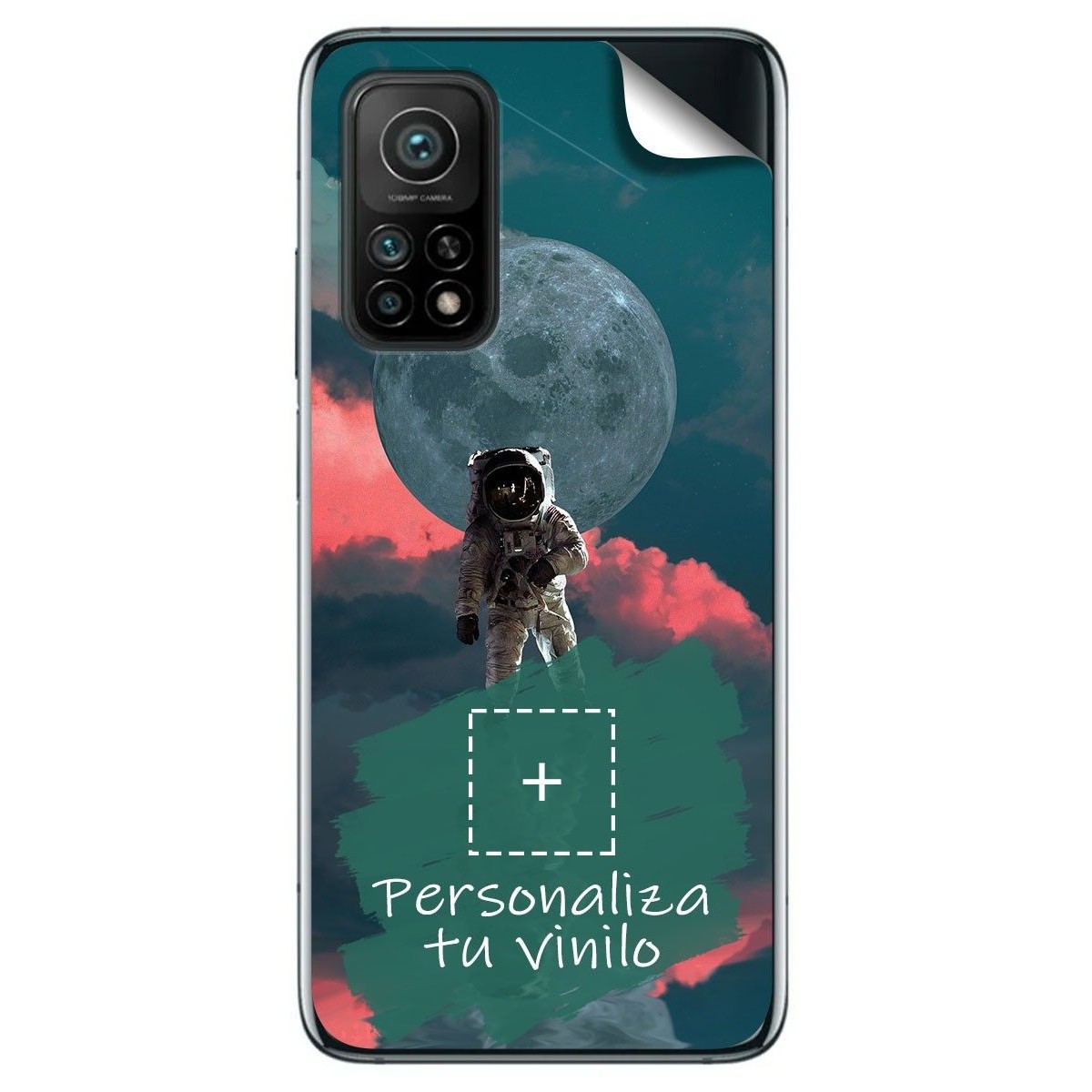 Pegatina Vinilo Autoadhesiva Personalizada más Funda para Xiaomi Mi 10T 5G / MI 10T Pro 5G