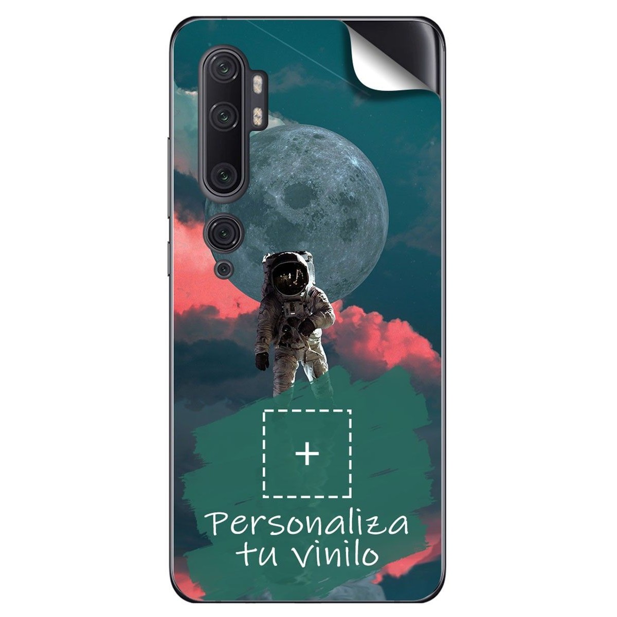 Pegatina Vinilo Autoadhesiva Personalizada más Funda para Xiaomi Mi Note 10