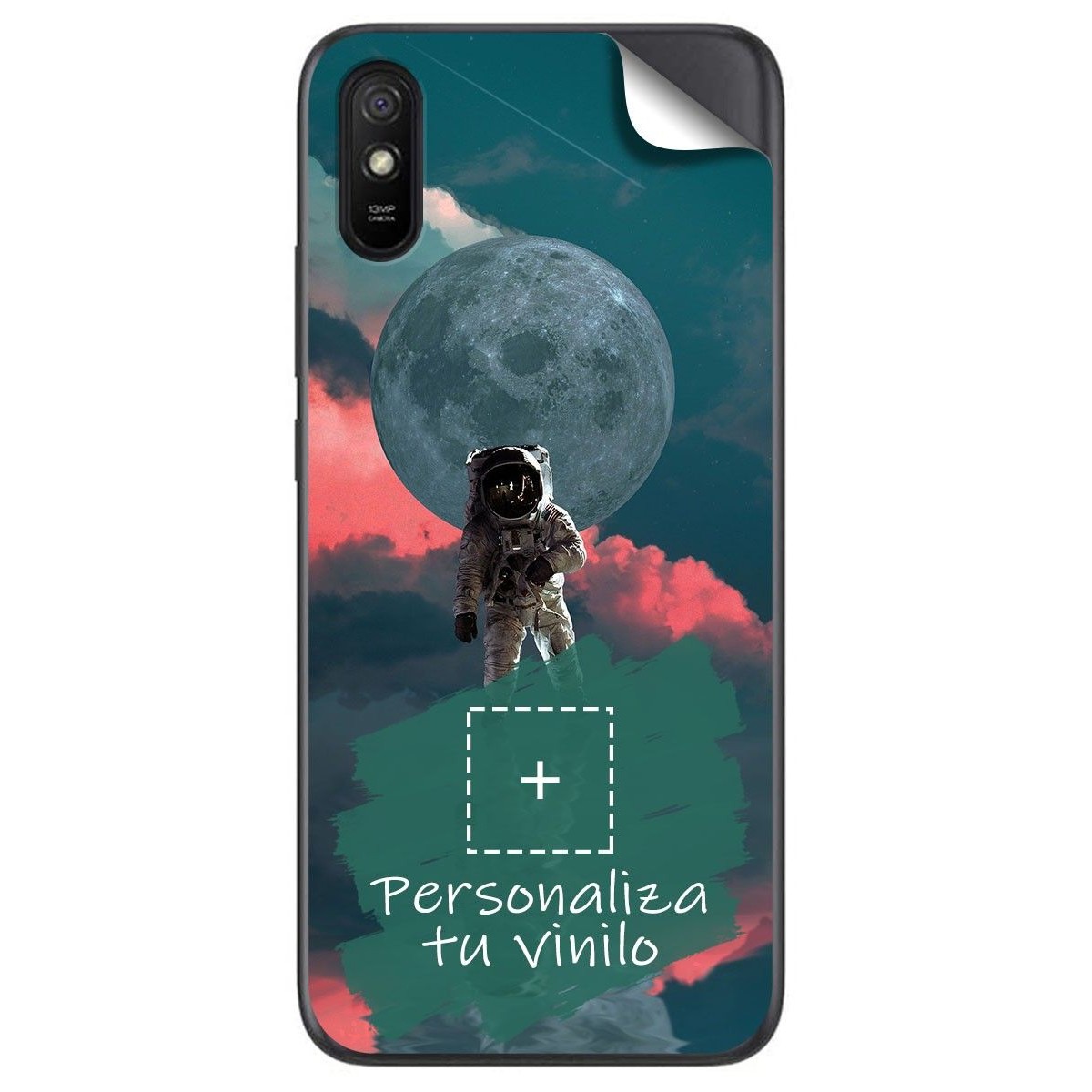 Pegatina Vinilo Autoadhesiva Personalizada más Funda para Xiaomi Redmi 9A / 9AT
