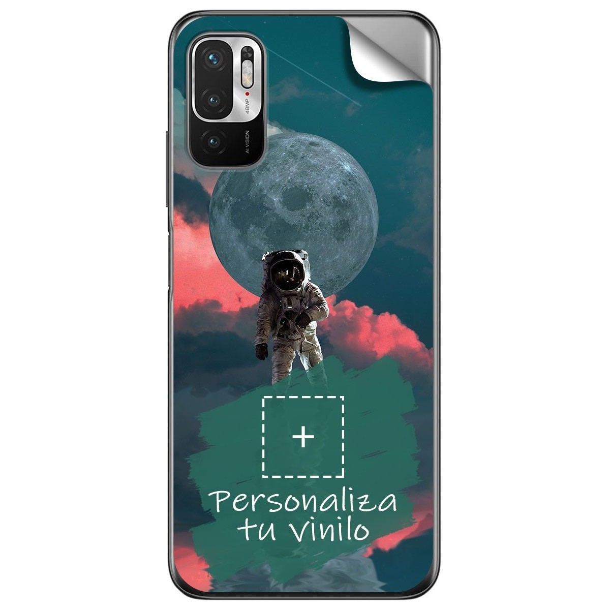 Pegatina Vinilo Autoadhesiva Personalizada más Funda para Xiaomi Redmi Note 10 5G / POCO M3 PRO 5G