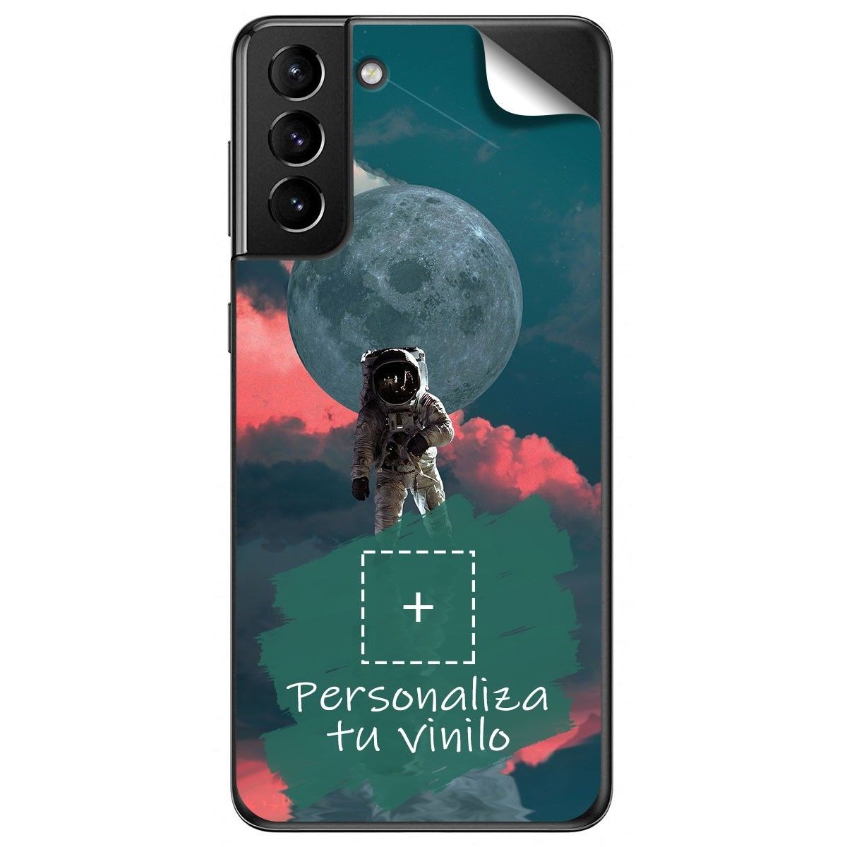 Pegatina Vinilo Autoadhesiva Personalizada más Funda para Samsung Galaxy S21+ Plus 5G