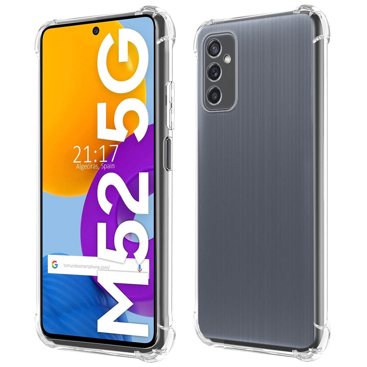 Funda Silicona Antigolpes Transparente para Samsung Galaxy M52 5G