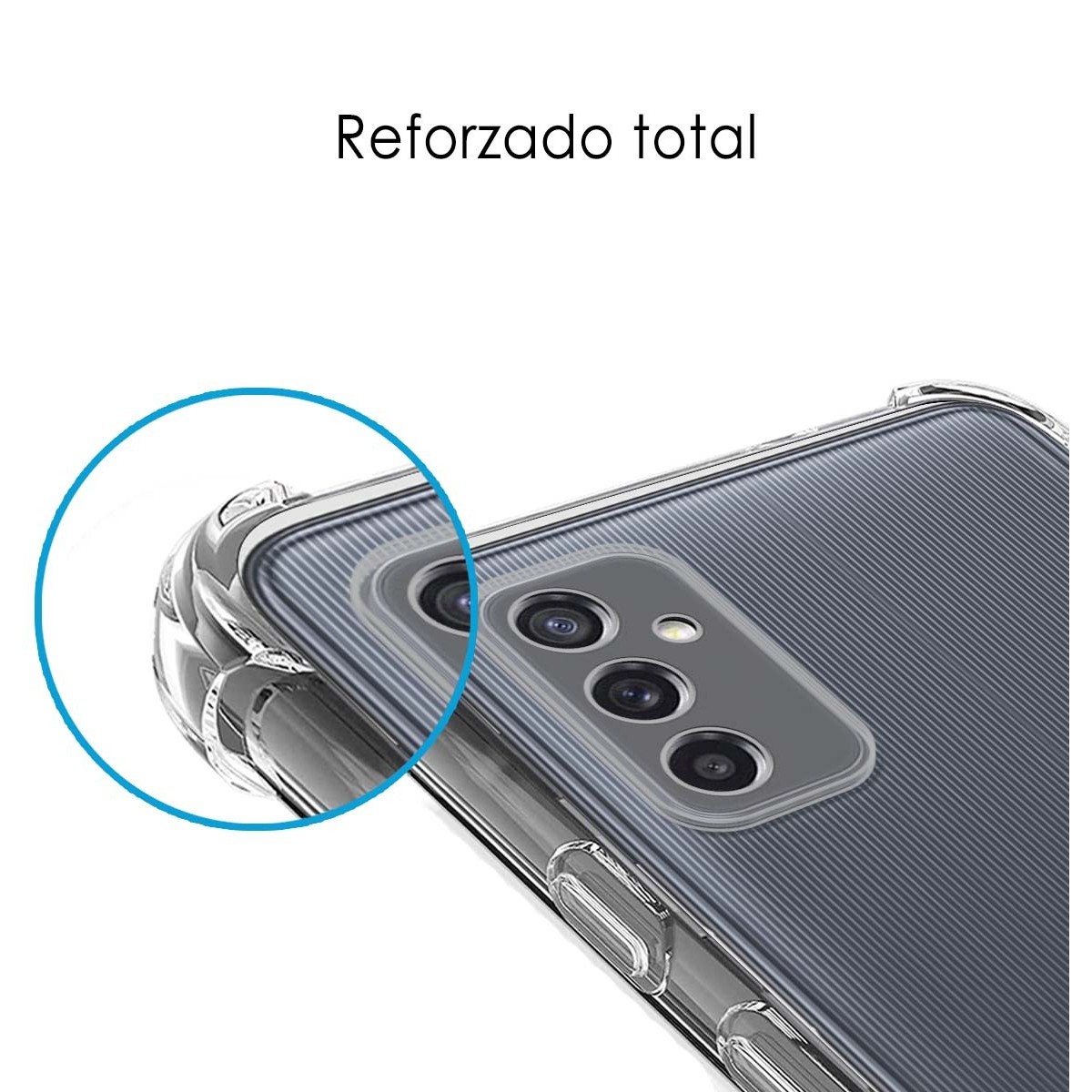 Funda Silicona Antigolpes Transparente para Samsung Galaxy M52 5G
