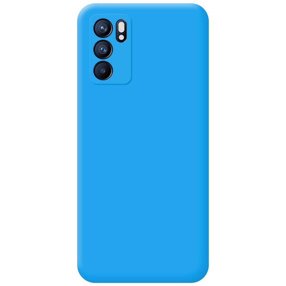 Funda Silicona Líquida Ultra Suave para Oppo Reno 6 5G color Azul