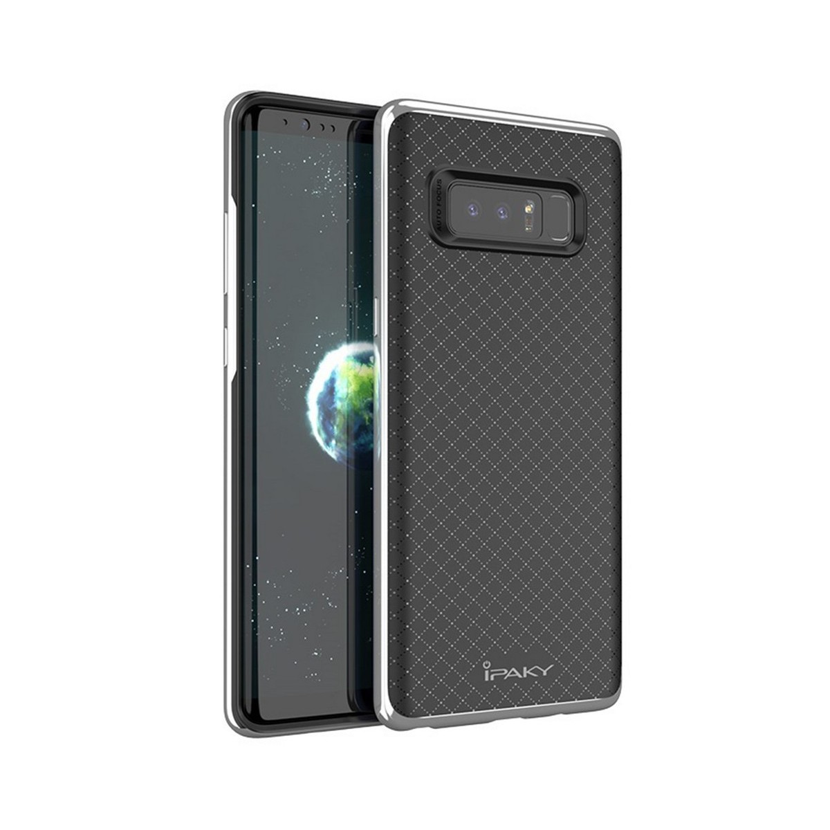 Funda Tipo Neo Hybrid (Pc+Tpu) Negra / Plata para Samsung Galaxy Note 8