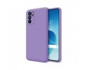 Funda Silicona Líquida Ultra Suave para Oppo Reno 6 5G color Morada