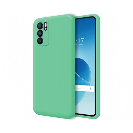 Funda Silicona Líquida Ultra Suave para Oppo Reno 6 5G color Verde