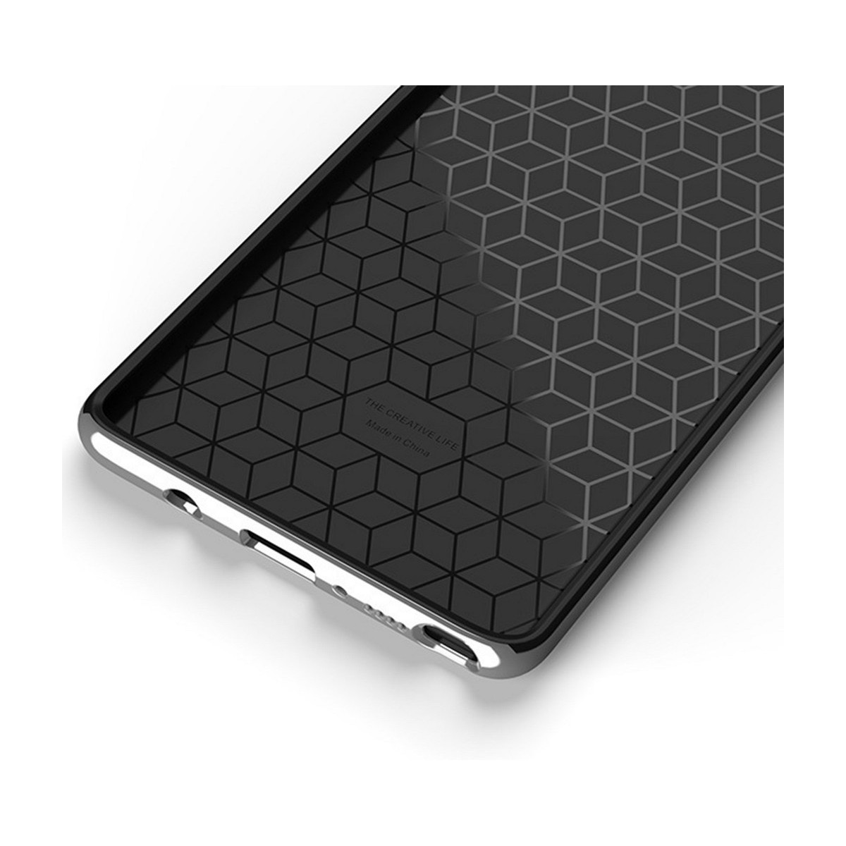 Funda Tipo Neo Hybrid (Pc+Tpu) Negra / Plata para Samsung Galaxy Note 8