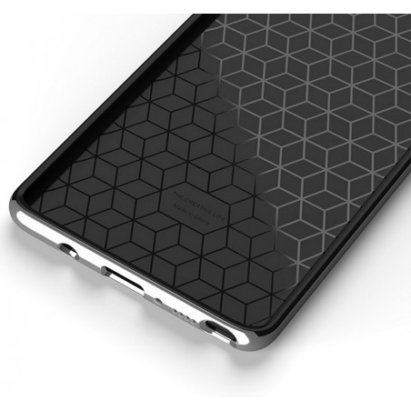 Funda Tipo Neo Hybrid (Pc+Tpu) Negra / Plata para Samsung Galaxy Note 8