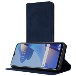 Funda Polipiel con tarjetero para Oppo A16 / A16s color Azul