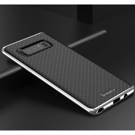Funda Tipo Neo Hybrid (Pc+Tpu) Negra / Plata para Samsung Galaxy Note 8
