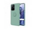 Funda Silicona Líquida Ultra Suave con Anillo para Xiaomi Mi 11T 5G / Mi 11T 5G Pro color Verde