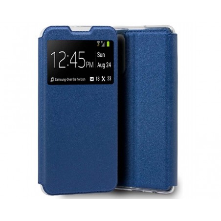 Funda Libro Soporte con Ventana para Xiaomi POCO M4 Pro 5G color Azul