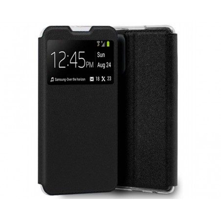 Funda Libro Soporte con Ventana para Xiaomi POCO M4 Pro 5G color Negra