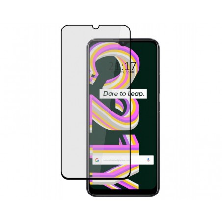 Protector Cristal Templado Completo 5D Full Glue Negro para Realme C21Y / C25Y Vidrio