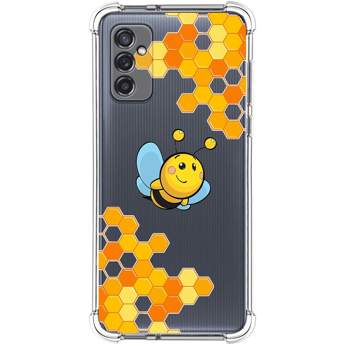 Funda Silicona Antigolpes para Samsung Galaxy M52 5G diseño Abeja Dibujos