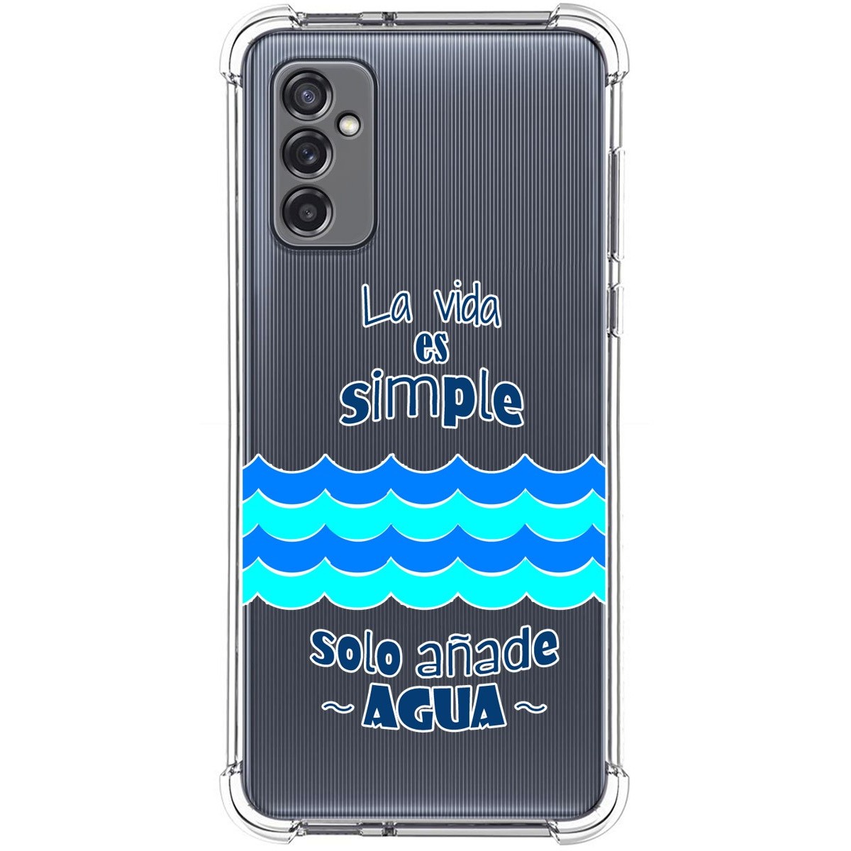 Funda Silicona Antigolpes para Samsung Galaxy M52 5G diseño Agua Dibujos