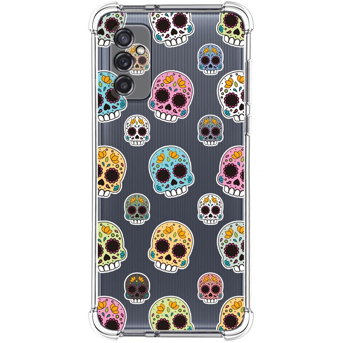 Funda Silicona Antigolpes para Samsung Galaxy M52 5G diseño Catrina Dibujos