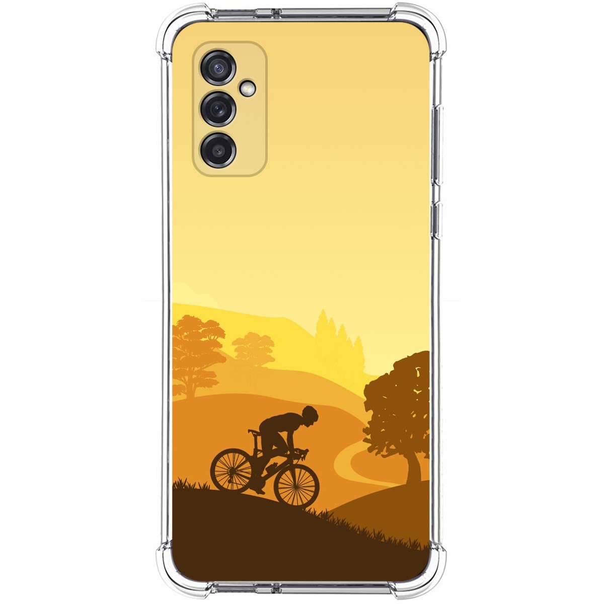 Funda Silicona Antigolpes para Samsung Galaxy M52 5G diseño Ciclista Dibujos