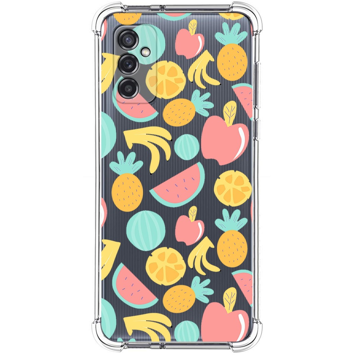 Funda Silicona Antigolpes para Samsung Galaxy M52 5G diseño Frutas 02 Dibujos