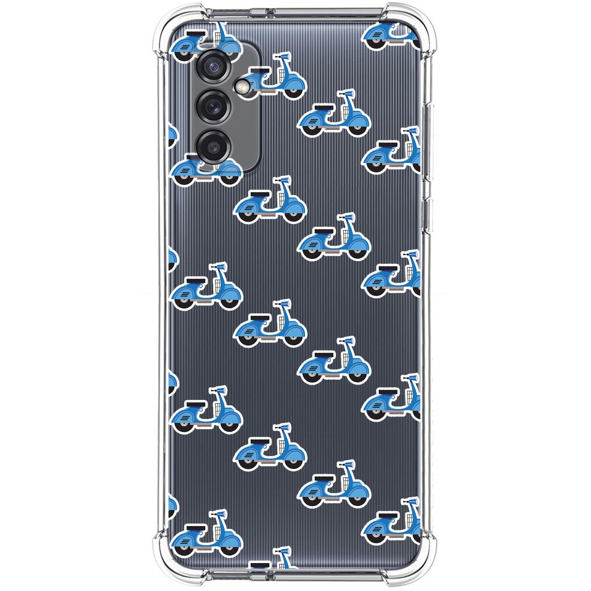 Funda Silicona Antigolpes para Samsung Galaxy M52 5G diseño Scooter Dibujos