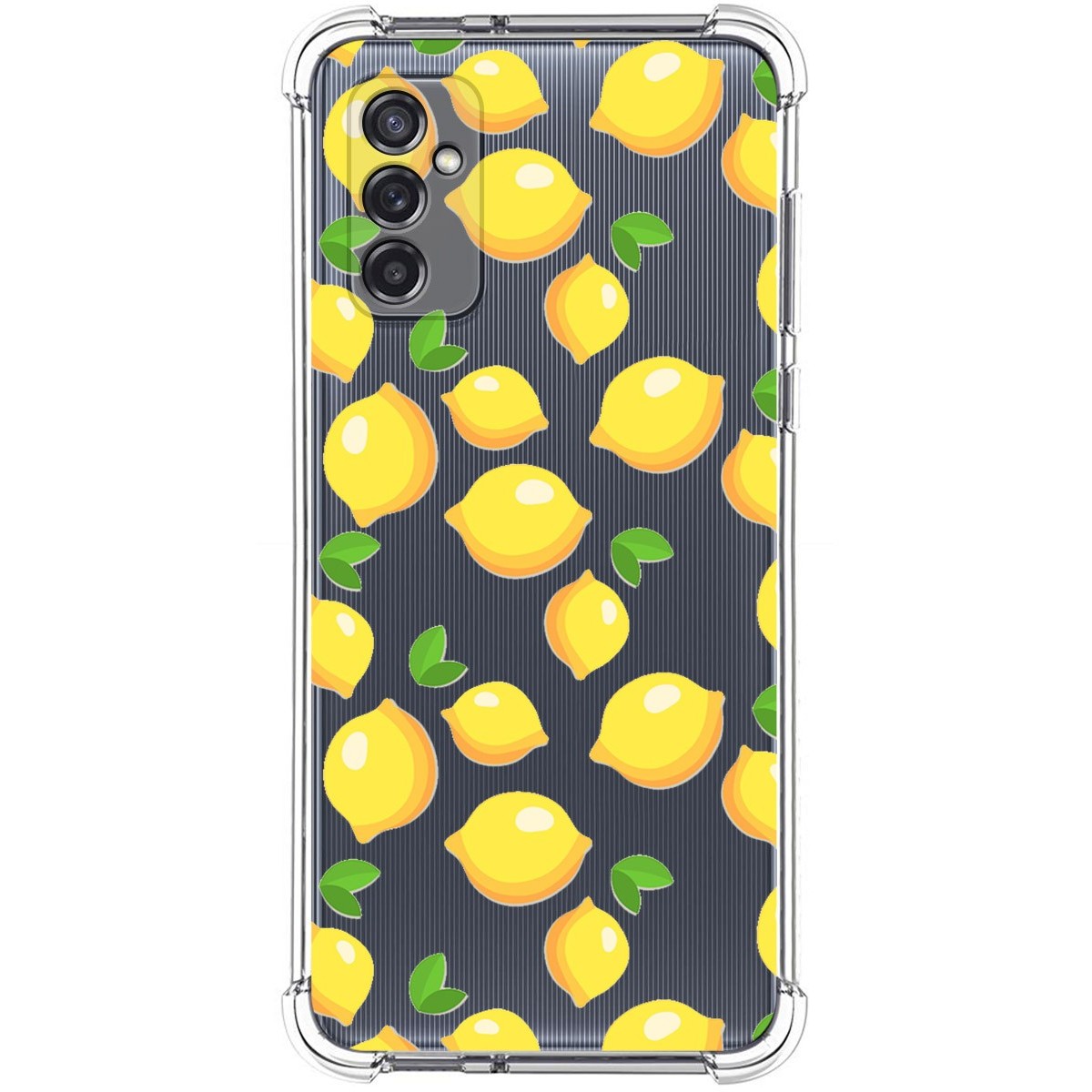 Funda Silicona Antigolpes para Samsung Galaxy M52 5G diseño Limones Dibujos