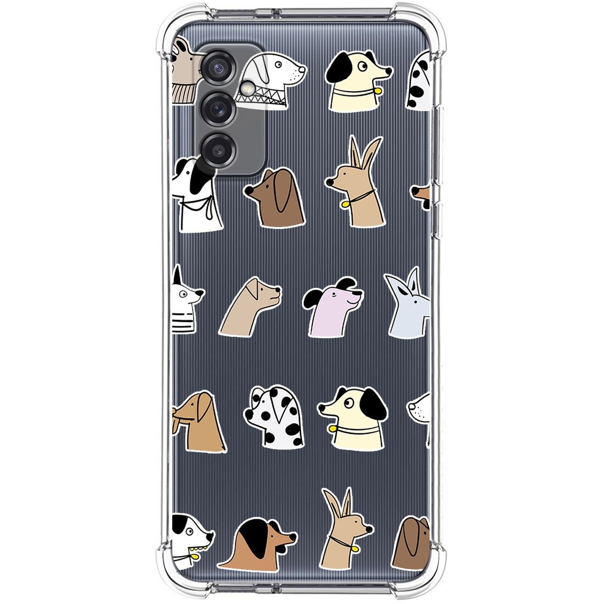 Funda Silicona Antigolpes para Samsung Galaxy M52 5G diseño Perros Dibujos
