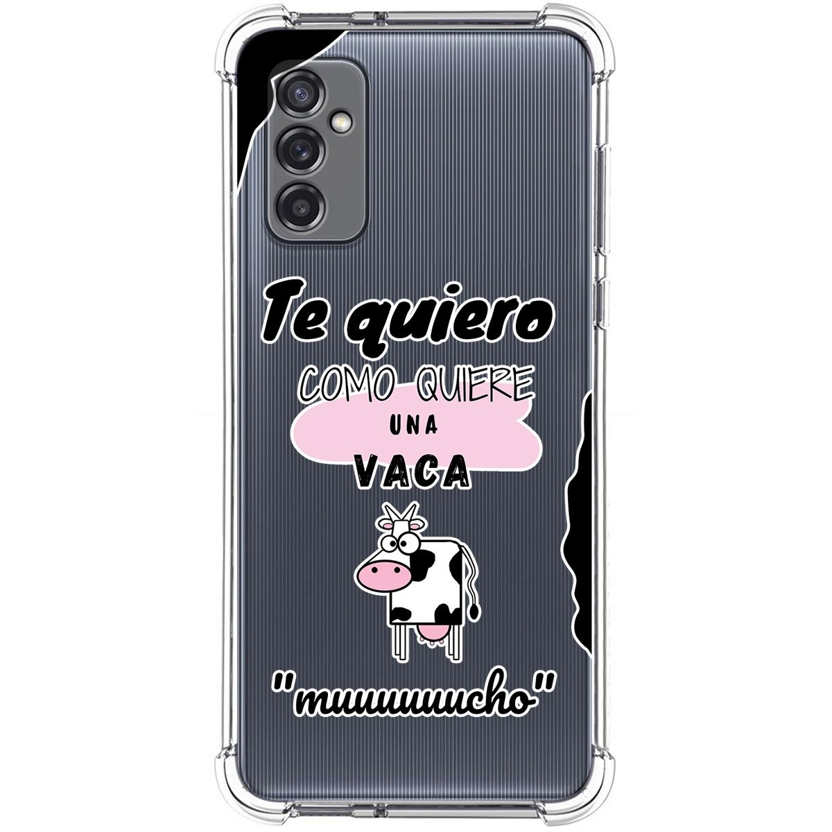 Funda Silicona Antigolpes para Samsung Galaxy M52 5G diseño Vaca Dibujos