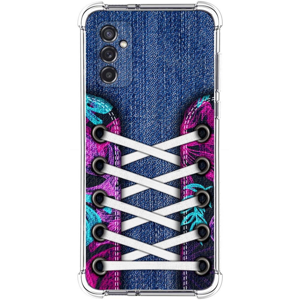 Funda Silicona Antigolpes para Samsung Galaxy M52 5G diseño Zapatillas 06 Dibujos