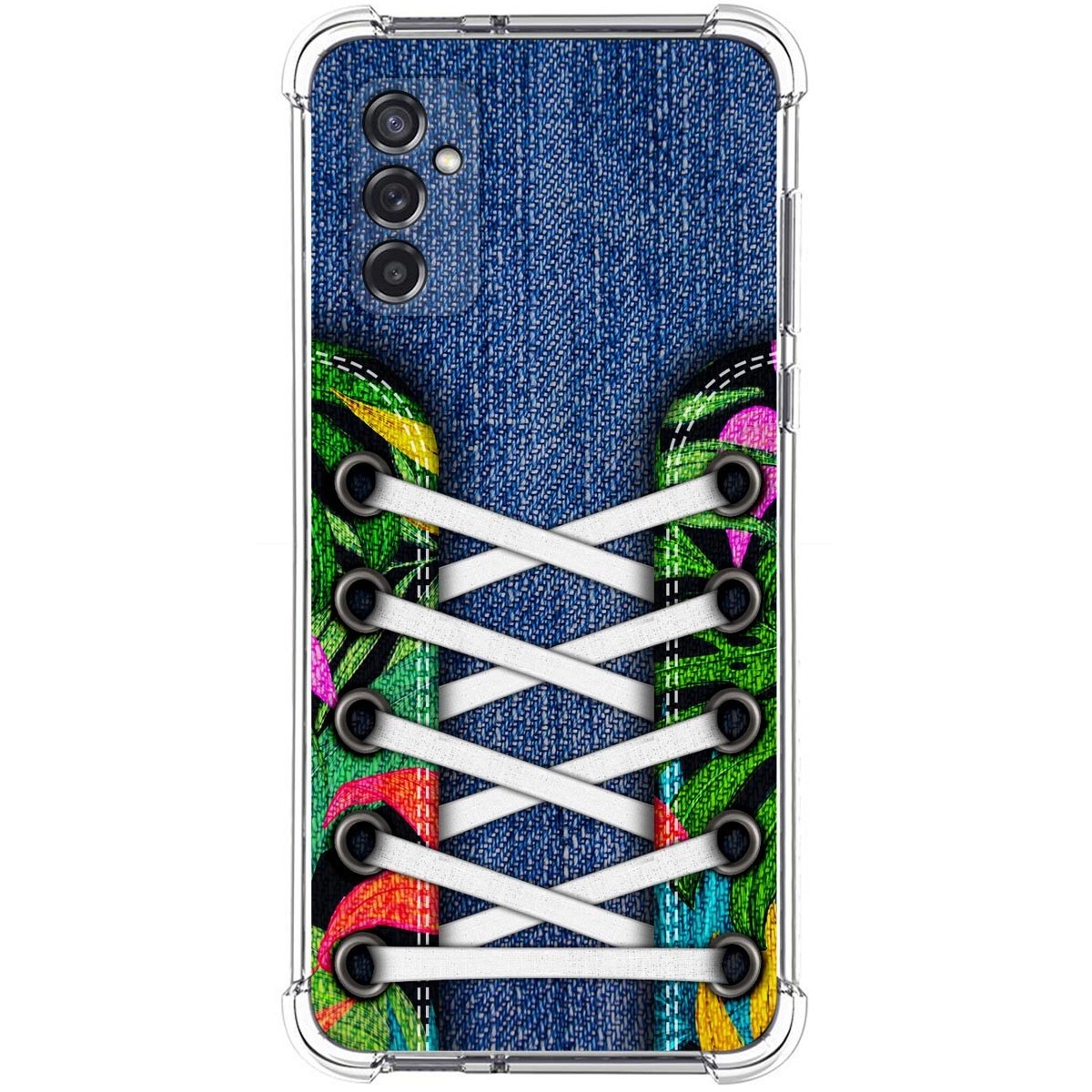 Funda Silicona Antigolpes para Samsung Galaxy M52 5G diseño Zapatillas 13 Dibujos