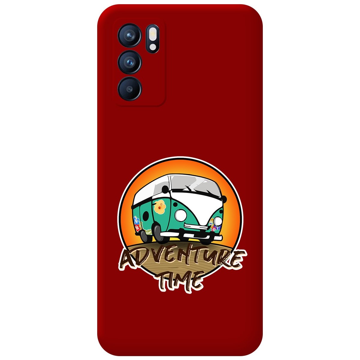 Funda Silicona Líquida Roja para Oppo Reno 6 5G diseño Adventure Time Dibujos