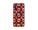 Funda Silicona Líquida Roja para Oppo Reno 6 5G diseño Catrina Dibujos
