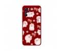 Funda Silicona Líquida Roja para Oppo Reno 6 5G diseño Cerdos Dibujos