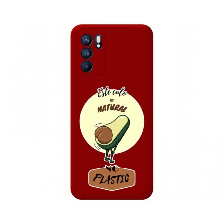 Funda Silicona Líquida Roja para Oppo Reno 6 5G diseño Culo Natural Dibujos
