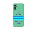Funda Silicona Líquida Verde para Oppo Reno 6 5G diseño Agua Dibujos
