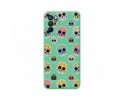 Funda Silicona Líquida Verde para Oppo Reno 6 5G diseño Catrina Dibujos