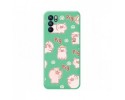Funda Silicona Líquida Verde para Oppo Reno 6 5G diseño Cerdos Dibujos