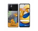 Funda Silicona Transparente para Xiaomi POCO M4 Pro 5G diseño Jirafa Dibujos