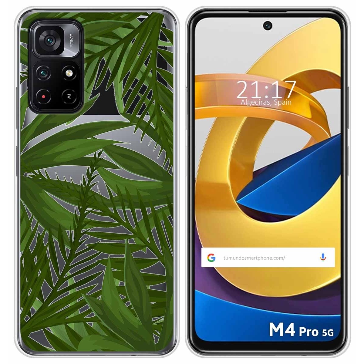 Funda Silicona Transparente para Xiaomi POCO M4 Pro 5G diseño Jungla Dibujos