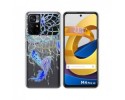 Funda Silicona Transparente para Xiaomi POCO M4 Pro 5G diseño Plumas Dibujos