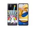 Funda Silicona Transparente para Xiaomi POCO M4 Pro 5G diseño Unicornio Dibujos