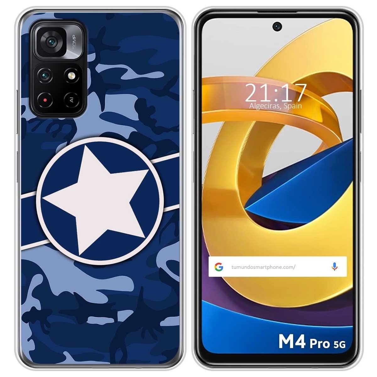 Funda Silicona para Xiaomi POCO M4 Pro 5G diseño Camuflaje 03 Dibujos