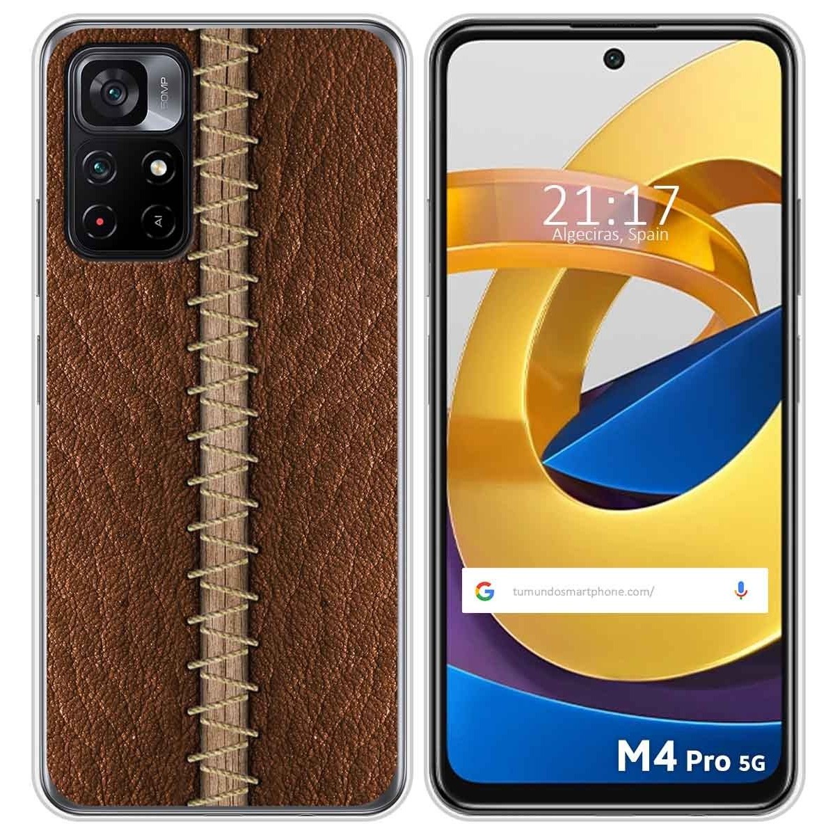 Funda Silicona para Xiaomi POCO M4 Pro 5G diseño Cuero 01 Dibujos