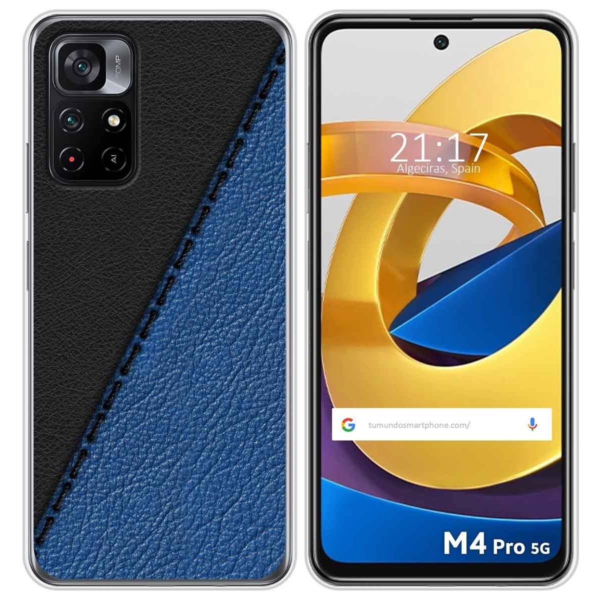 Funda Silicona para Xiaomi POCO M4 Pro 5G diseño Cuero 02 Dibujos