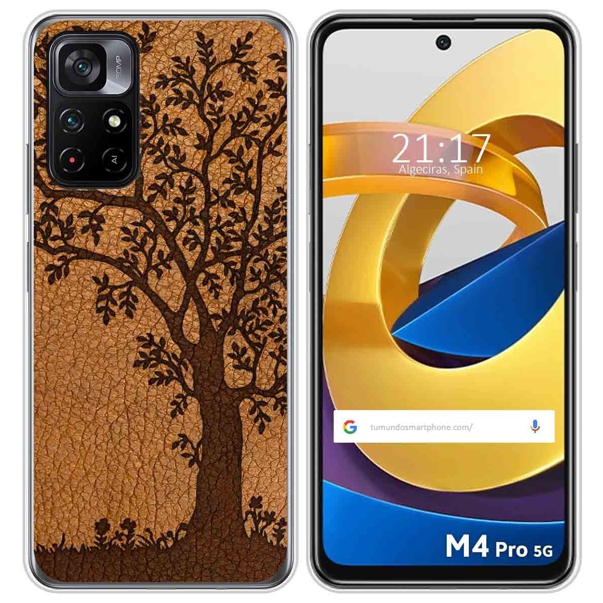 Funda Silicona para Xiaomi POCO M4 Pro 5G diseño Cuero 03 Dibujos