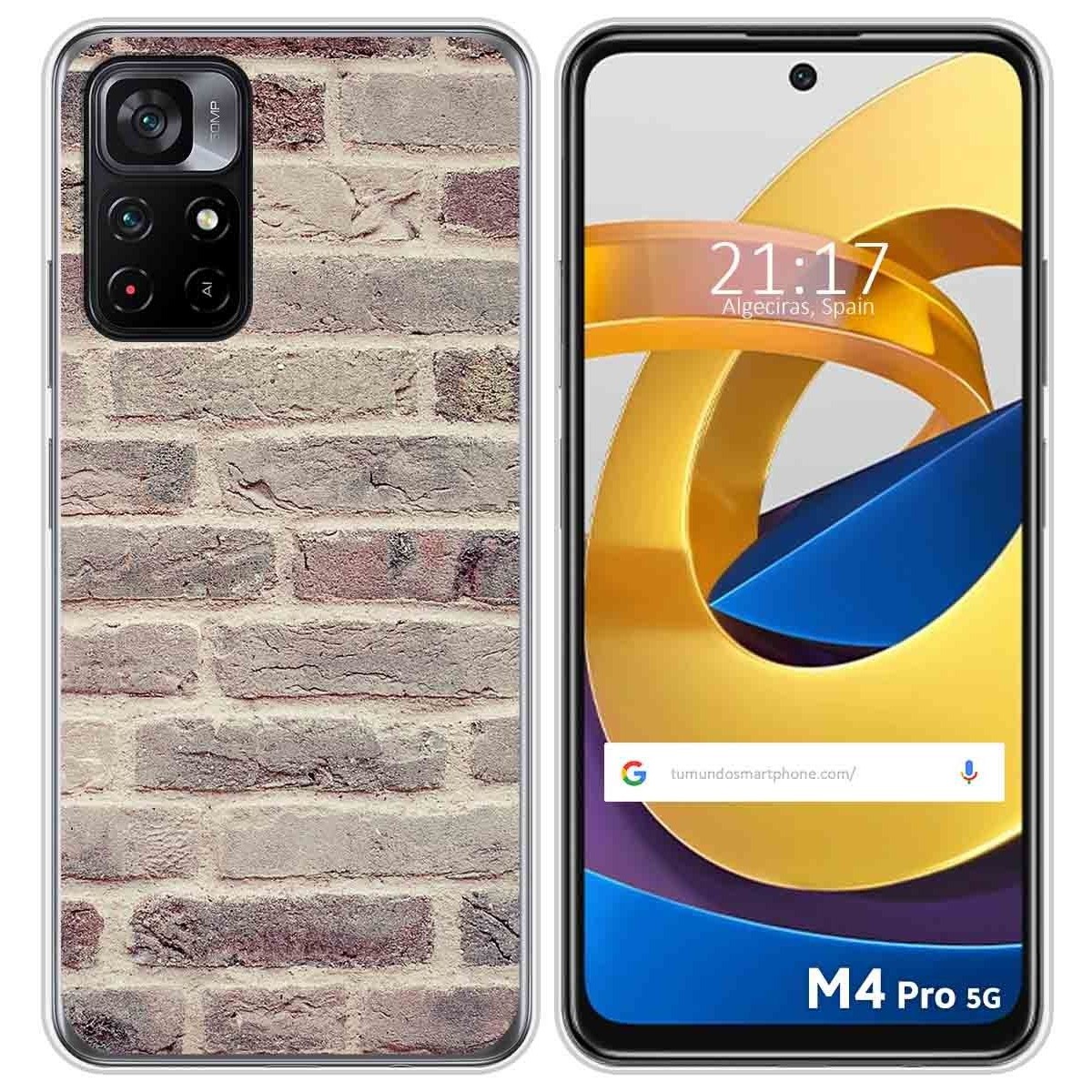 Funda Silicona para Xiaomi POCO M4 Pro 5G diseño Ladrillo 01 Dibujos