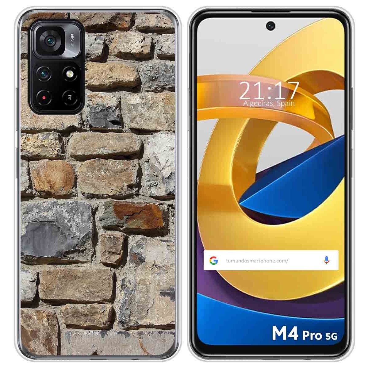 Funda Silicona para Xiaomi POCO M4 Pro 5G diseño Ladrillo 03 Dibujos