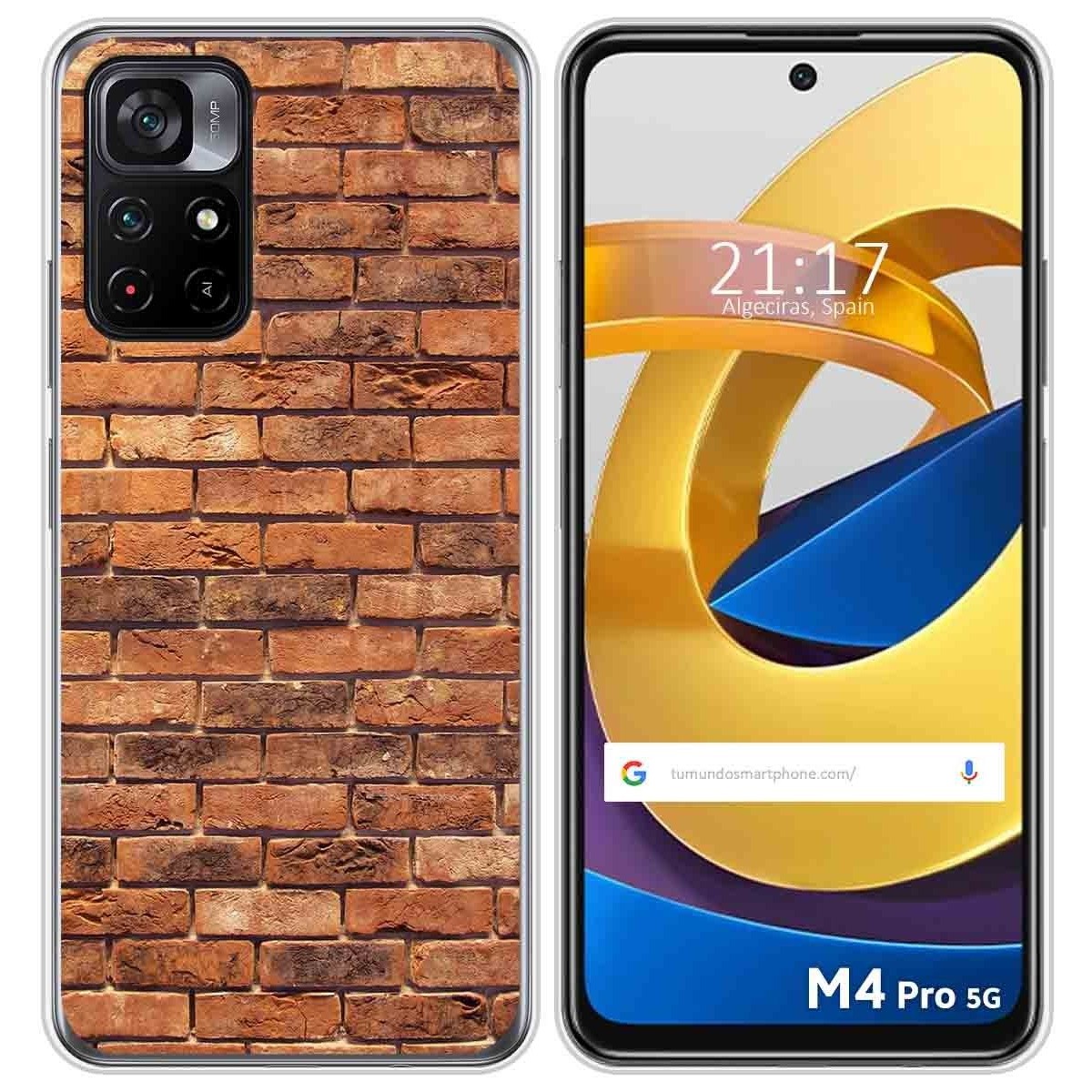 Funda Silicona para Xiaomi POCO M4 Pro 5G diseño Ladrillo 04 Dibujos