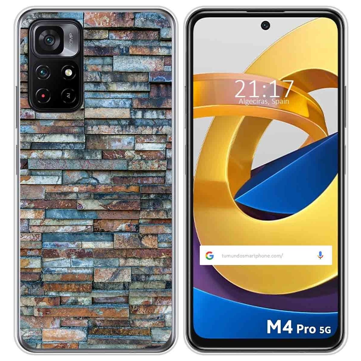 Funda Silicona para Xiaomi POCO M4 Pro 5G diseño Ladrillo 05 Dibujos